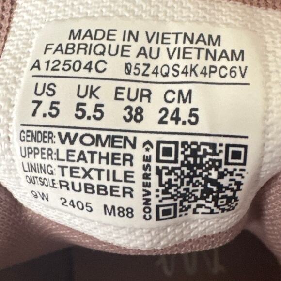 Converse Chuck Taylor All Star Lift Low Top Sneakers Pink Glitter 7.5 Platform - Picture 6 of 8